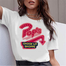 Load image into Gallery viewer, LUSLOS SOUTH SIDE SERPENTS T Shirt Women Sumemr Riverdale Plus Size O-neck Tshirt Snake Print Homme Streetwear Cool T-shirts