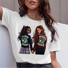 Load image into Gallery viewer, LUSLOS SOUTH SIDE SERPENTS T Shirt Women Sumemr Riverdale Plus Size O-neck Tshirt Snake Print Homme Streetwear Cool T-shirts