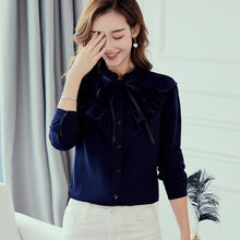 Load image into Gallery viewer, 2019 Autumn Spring Shirts Korean Women Blouse Fashion Slim Blouses Casual Top Office Ladies Chiffon Shirt Blusas Mujer Yellow