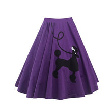 Load image into Gallery viewer, Gorgeous 50's 60's Poodle Rockabilly Retro Swing Skirt Grease Fancy Costume 1950s Girls Plus Size Saia Pinup Skirts Jupe Faldas