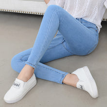 Load image into Gallery viewer, Denim Jeans Womens High Waist Stretch Pencil Skinny Ankle-length Pants Femme Black Blue Push Up 2019 Elastic Slim Streetwear0001