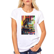 Load image into Gallery viewer, FIXSYS Women T Shirt Print Tee Shirt O-Neck Tops Tees Summer Style Female T-Shirt Fashion Ladies Funny T-shirts White Tees