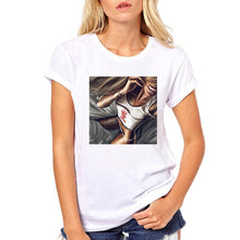 Load image into Gallery viewer, FIXSYS Women T Shirt Print Tee Shirt O-Neck Tops Tees Summer Style Female T-Shirt Fashion Ladies Funny T-shirts White Tees