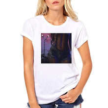 Load image into Gallery viewer, FIXSYS Women T Shirt Print Tee Shirt O-Neck Tops Tees Summer Style Female T-Shirt Fashion Ladies Funny T-shirts White Tees