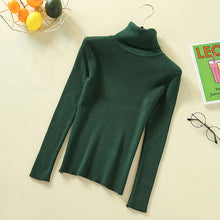 Load image into Gallery viewer, Turtleneck Sweater Women Long Sleeve Slim Solid Knitted Women Pullover Sweater 2019 Autumn Winter Jumper Ladies Tops Pull Femme