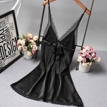 Load image into Gallery viewer, Bridesmaid Robes Satin Robe Bride Elegant Sleepwear Sexy Lace Women Dressing Gown Bathrobe Kimono Silk Bath Robe Sleep Lounge
