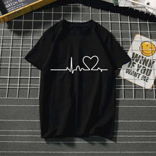 Load image into Gallery viewer, Women's t-shirt Harajuku love t shirt women feminina ladies Than heart ulzzang graphic t shirts women 2019 summer femme clothes