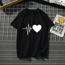 Load image into Gallery viewer, Women's t-shirt Harajuku love t shirt women feminina ladies Than heart ulzzang graphic t shirts women 2019 summer femme clothes
