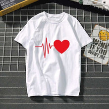 Load image into Gallery viewer, Women's t-shirt Harajuku love t shirt women feminina ladies Than heart ulzzang graphic t shirts women 2019 summer femme clothes