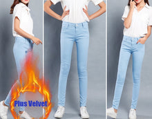 Load image into Gallery viewer, Denim Skinny White Women's Stretch Jeans Female 2019 Candy Color Cotton Jeans for Women Denim Pencil Jeans Pants Ladies Trousers
