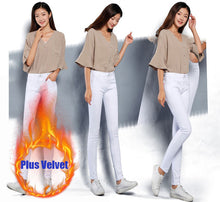 Load image into Gallery viewer, Denim Skinny White Women's Stretch Jeans Female 2019 Candy Color Cotton Jeans for Women Denim Pencil Jeans Pants Ladies Trousers