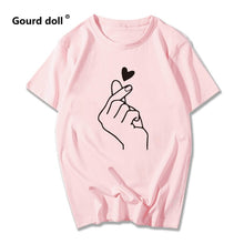 Load image into Gallery viewer, Women's t-shirt Harajuku love t shirt women feminina ladies Than heart ulzzang graphic t shirts women 2019 summer femme clothes
