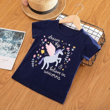 Load image into Gallery viewer, 2020 Baby T-shirts Summer Kid Boy Cotton Top Toddler Tee Clothes Children Girl Clothing Unicorn T-shirt Short Sleeve Casual Wear