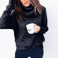 Load image into Gallery viewer, Pullover Sweater Women Jumper Clothing Turtleneck Sweater Female Jumper Pull Top Women Thick Winter Oversized Knitted Sweaters