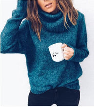 Load image into Gallery viewer, Pullover Sweater Women Jumper Clothing Turtleneck Sweater Female Jumper Pull Top Women Thick Winter Oversized Knitted Sweaters