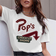 Load image into Gallery viewer, LUSLOS SOUTH SIDE SERPENTS T Shirt Women Sumemr Riverdale Plus Size O-neck Tshirt Snake Print Homme Streetwear Cool T-shirts
