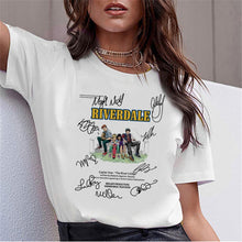 Load image into Gallery viewer, LUSLOS SOUTH SIDE SERPENTS T Shirt Women Sumemr Riverdale Plus Size O-neck Tshirt Snake Print Homme Streetwear Cool T-shirts
