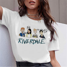 Load image into Gallery viewer, LUSLOS SOUTH SIDE SERPENTS T Shirt Women Sumemr Riverdale Plus Size O-neck Tshirt Snake Print Homme Streetwear Cool T-shirts
