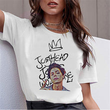 Load image into Gallery viewer, LUSLOS SOUTH SIDE SERPENTS T Shirt Women Sumemr Riverdale Plus Size O-neck Tshirt Snake Print Homme Streetwear Cool T-shirts

