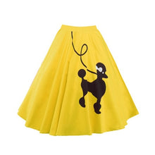 Load image into Gallery viewer, Gorgeous 50's 60's Poodle Rockabilly Retro Swing Skirt Grease Fancy Costume 1950s Girls Plus Size Saia Pinup Skirts Jupe Faldas
