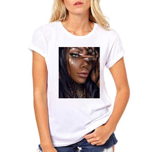 Load image into Gallery viewer, FIXSYS Women T Shirt Print Tee Shirt O-Neck Tops Tees Summer Style Female T-Shirt Fashion Ladies Funny T-shirts White Tees
