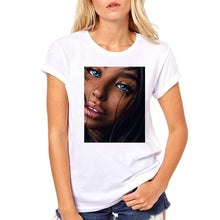 Load image into Gallery viewer, FIXSYS Women T Shirt Print Tee Shirt O-Neck Tops Tees Summer Style Female T-Shirt Fashion Ladies Funny T-shirts White Tees
