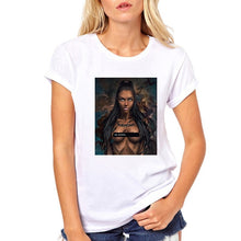 Load image into Gallery viewer, FIXSYS Women T Shirt Print Tee Shirt O-Neck Tops Tees Summer Style Female T-Shirt Fashion Ladies Funny T-shirts White Tees
