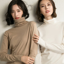 Load image into Gallery viewer, 2019 Women Sweater Femme Autumn Turtleneck Sweater Long Sleeve Women White Sweater jumper Pullovers Tricot Pull Femme
