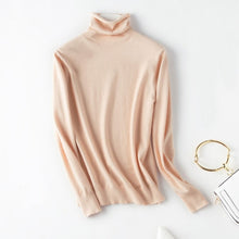Load image into Gallery viewer, 2019 Women Sweater Femme Autumn Turtleneck Sweater Long Sleeve Women White Sweater jumper Pullovers Tricot Pull Femme
