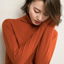 Load image into Gallery viewer, 2019 Women Sweater Femme Autumn Turtleneck Sweater Long Sleeve Women White Sweater jumper Pullovers Tricot Pull Femme
