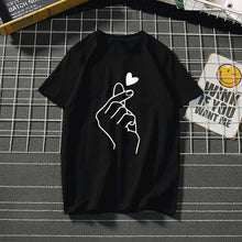 Load image into Gallery viewer, Women's t-shirt Harajuku love t shirt women feminina ladies Than heart ulzzang graphic t shirts women 2019 summer femme clothes

