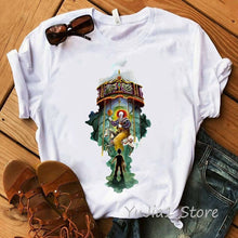 Load image into Gallery viewer, Funny IT Movie T-Shirt femme 2019 Summer Hot Stephen King Printed Tshirt Clown Custom halloween Pennywise T shirt women Tops Tee

