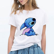 Load image into Gallery viewer, LILO STITCH Cartoon T Shirt Women Kawaii Tshirt  Fashion Clothes Streetwear Vintage Harajuku Kawaii  T-Shirt

