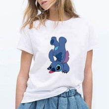Load image into Gallery viewer, LILO STITCH Cartoon T Shirt Women Kawaii Tshirt  Fashion Clothes Streetwear Vintage Harajuku Kawaii  T-Shirt
