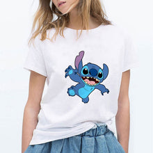Load image into Gallery viewer, LILO STITCH Cartoon T Shirt Women Kawaii Tshirt  Fashion Clothes Streetwear Vintage Harajuku Kawaii  T-Shirt
