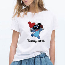 Load image into Gallery viewer, LILO STITCH Cartoon T Shirt Women Kawaii Tshirt  Fashion Clothes Streetwear Vintage Harajuku Kawaii  T-Shirt
