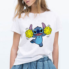 Load image into Gallery viewer, LILO STITCH Cartoon T Shirt Women Kawaii Tshirt  Fashion Clothes Streetwear Vintage Harajuku Kawaii  T-Shirt
