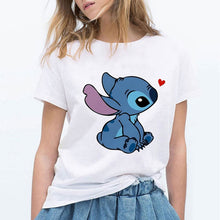Load image into Gallery viewer, LILO STITCH Cartoon T Shirt Women Kawaii Tshirt  Fashion Clothes Streetwear Vintage Harajuku Kawaii  T-Shirt
