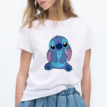 Load image into Gallery viewer, LILO STITCH Cartoon T Shirt Women Kawaii Tshirt  Fashion Clothes Streetwear Vintage Harajuku Kawaii  T-Shirt
