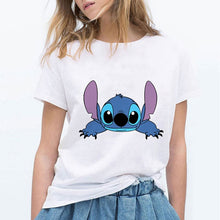 Load image into Gallery viewer, LILO STITCH Cartoon T Shirt Women Kawaii Tshirt  Fashion Clothes Streetwear Vintage Harajuku Kawaii  T-Shirt
