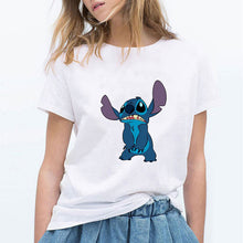 Load image into Gallery viewer, LILO STITCH Cartoon T Shirt Women Kawaii Tshirt  Fashion Clothes Streetwear Vintage Harajuku Kawaii  T-Shirt
