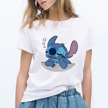 Load image into Gallery viewer, LILO STITCH Cartoon T Shirt Women Kawaii Tshirt  Fashion Clothes Streetwear Vintage Harajuku Kawaii  T-Shirt
