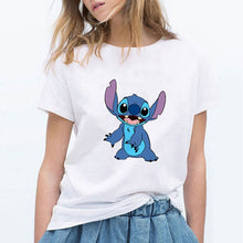 Load image into Gallery viewer, LILO STITCH Cartoon T Shirt Women Kawaii Tshirt  Fashion Clothes Streetwear Vintage Harajuku Kawaii  T-Shirt
