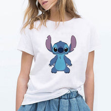 Load image into Gallery viewer, LILO STITCH Cartoon T Shirt Women Kawaii Tshirt  Fashion Clothes Streetwear Vintage Harajuku Kawaii  T-Shirt
