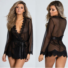 Load image into Gallery viewer, Sexy Lingerie Hot Women  Sexy Robe Porno Sleepwear Nightgown Lace Underwear Sex Babydoll Erotic Transparent Dress
