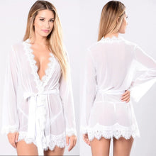 Load image into Gallery viewer, Sexy Lingerie Hot Women  Sexy Robe Porno Sleepwear Nightgown Lace Underwear Sex Babydoll Erotic Transparent Dress
