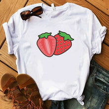 Load image into Gallery viewer, Pineapple fruits Clothing T-shirt Fashion Female Tee Top Graphic T Shirt Women Kawaii Camisas Mujer Clothes 2019
