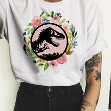 Load image into Gallery viewer, Fashion flowers ladies Graphic Tees Women Floral Print T Shirt Women Plant Tee  Graphic T-shirt  Fashion Tops
