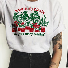 Load image into Gallery viewer, Fashion flowers ladies Graphic Tees Women Floral Print T Shirt Women Plant Tee  Graphic T-shirt  Fashion Tops
