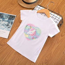Load image into Gallery viewer, 2020 Baby T-shirts Summer Kid Boy Cotton Top Toddler Tee Clothes Children Girl Clothing Unicorn T-shirt Short Sleeve Casual Wear
